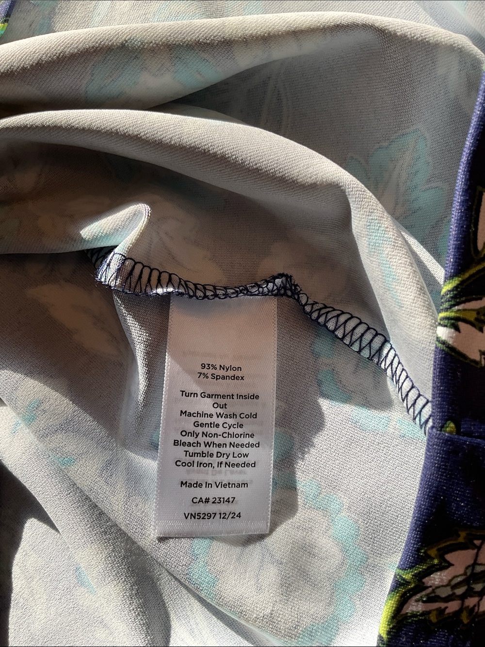 Talbots NWT Navy Floral Sleeveless Dress - Picture 7 of 7